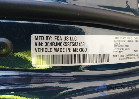 2025 Jeep Wagoneer S Limited from USA, damaged, VIN 3C4RJNCK5ST583153